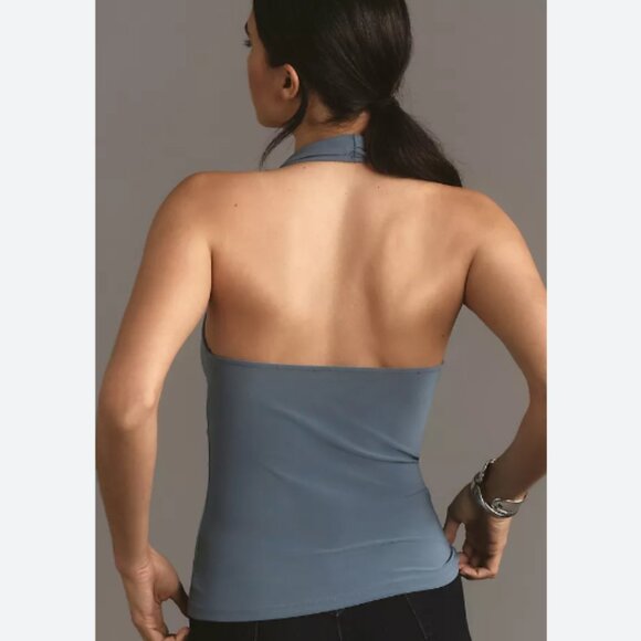 Brand New By Anthropologie Ruched Halter Tank Top - Picture 4 of 5